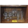 Image 1 : CRYSTAL CHAMPAGNE COUPES, LEAD CRYSTAL PILSNER GLASSES & MIKASA CHAMPAGNE FLUTES (11 PCS)