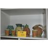 Image 1 : COLLECTION OF PINEAPPLE THEMED PITCHERS, CUPS & VASE (8 PCS)