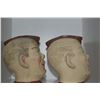 Image 3 : VINTAGE WWII ARMY SOLDIER HEAD VASES (2 PCS)