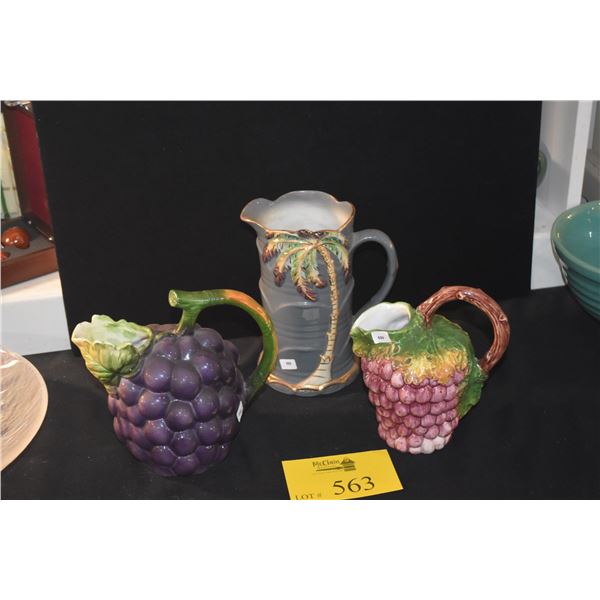 VINTAGE PITCHERS (3 PCS)