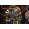 Image 2 : BOTTLE OF MARBLES & GLASS INSULATOR