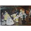 Image 3 : PORCELAIN FIGURINES, GERMAN PORCELAIN HALF DOLLS, PICTURE FRAME, ETC. (14 PCS)