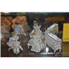 Image 4 : PORCELAIN FIGURINES, GERMAN PORCELAIN HALF DOLLS, PICTURE FRAME, ETC. (14 PCS)