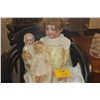 Image 1 : COLLECTION OF ANTIQUE DOLLS & EXTRA CLOTHES (5 PCS)