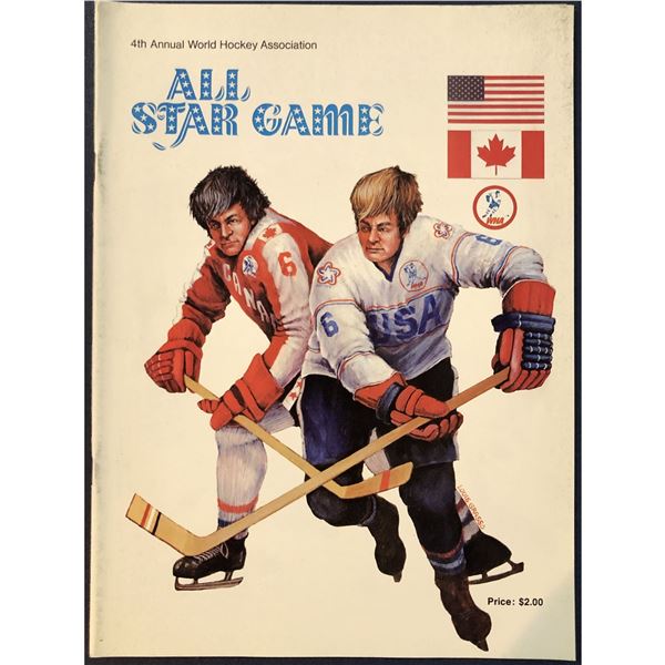 1976 WHA ALL STAR GAME PROGRAM