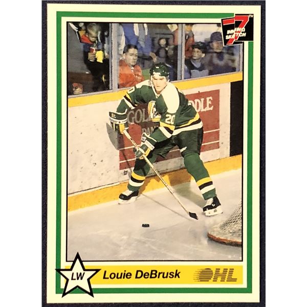 1990-91 7th INNING SKETCH LOUIE DEBRUSK JUNIOR CARD