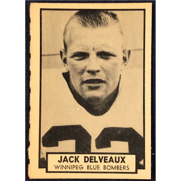 1962 O-PEE-CHEE CFL JACK DELVEAUX (HOF)
