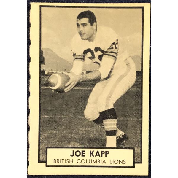 1962 O-PEE-CHEE CFL JOE KAPP (HOF)