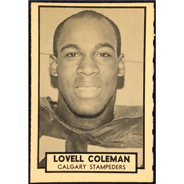 1962 O-PEE-CHEE CFL LOVELL COLEMAN