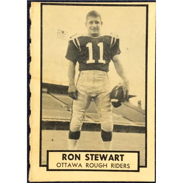 1962 O-PEE-CHEE CFL RON STEWART (HOF)