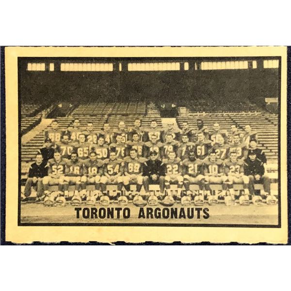 1962 O-PEE-CHEE CFL TORONTO ARGONAUTS