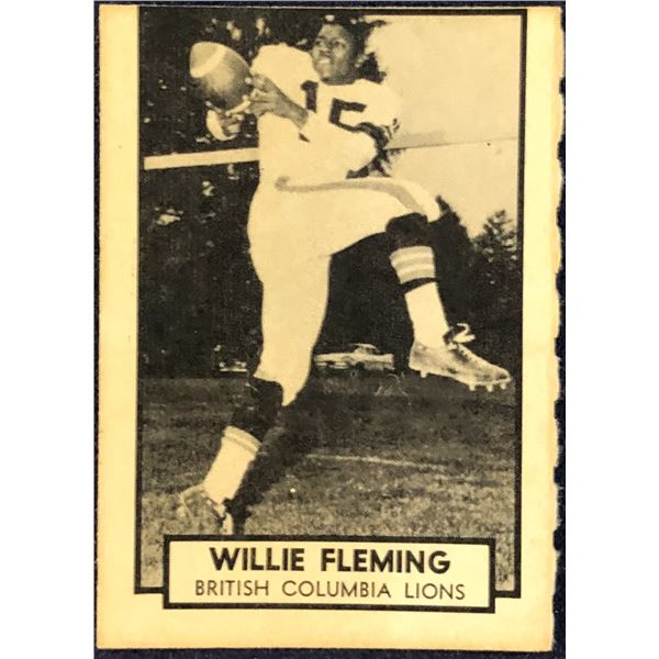 1962 O-PEE-CHEE CFL WILLIE FLEMING (HOF)