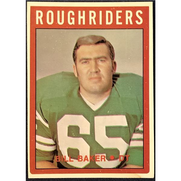 1972 O-PEE-CHEE CFL BILL BAKER (HOF)