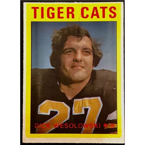 1972 O-PEE-CHEE CFL DICK WESOLOWSKI