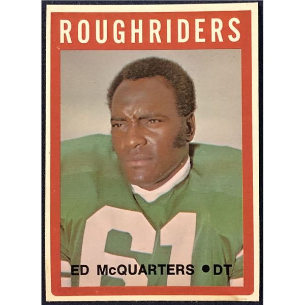 1972 O-PEE-CHEE CFL ED McQUARTERS (HOF)