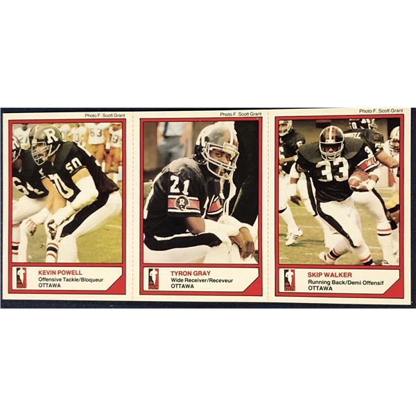 1984 JOGO McDONALD'S OTTAWA ROUGHRIDERS - SKIP WALKER