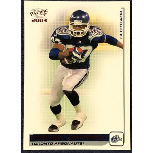 2003 PACIFIC CFL DERRELL MITCHELL (HOF)