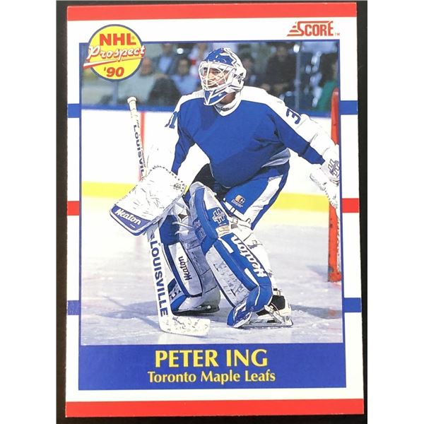 1990-91 SCORE PETER ING ROOKIE CARD
