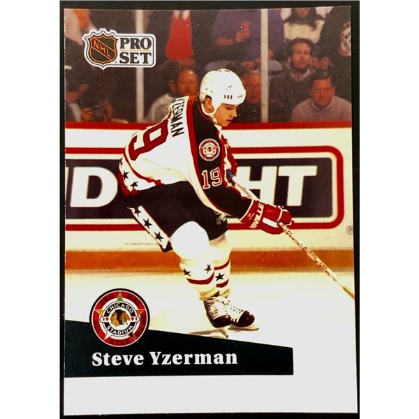1991-92 PRO SET STEVE YZERMAN (HOF)