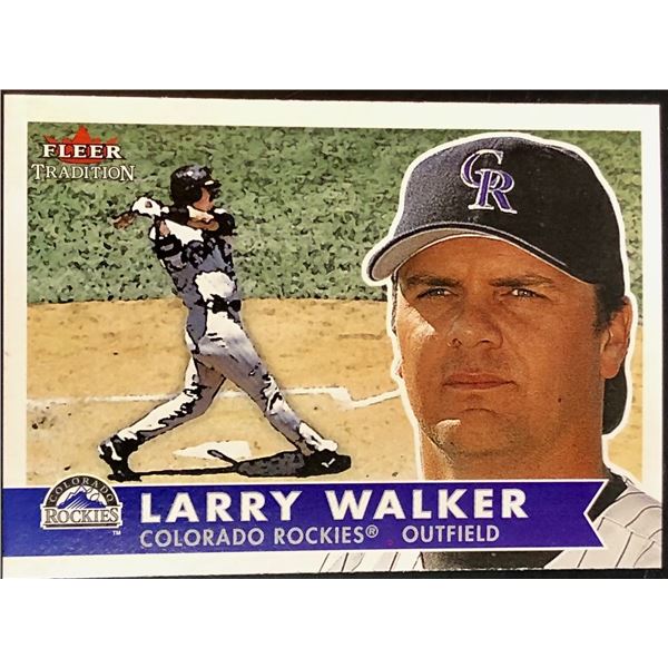 2001 FLEER LARRY WALKER (HOF)
