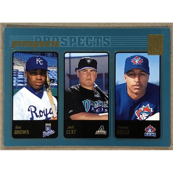 2001 TOPPS VERNON WELLS ROOKIE CARD