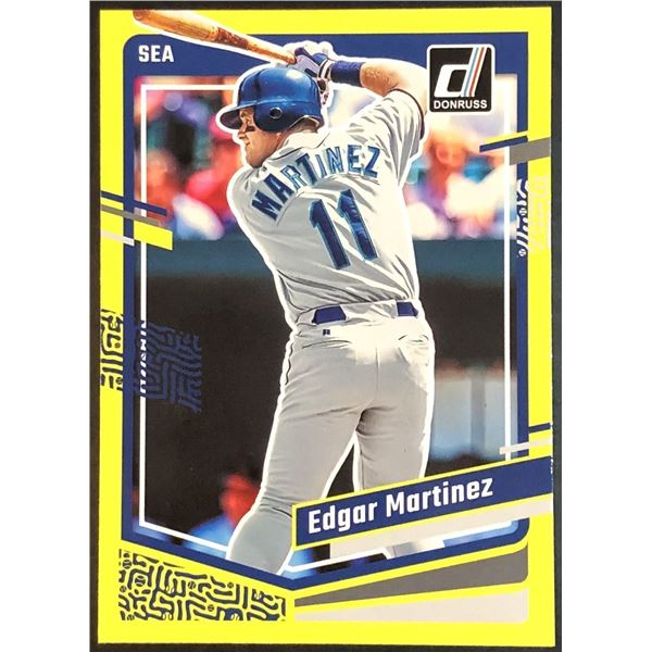 2023 DONRUSS YELLOW PARALLEL EDGAR MARTINEZ (HOF)