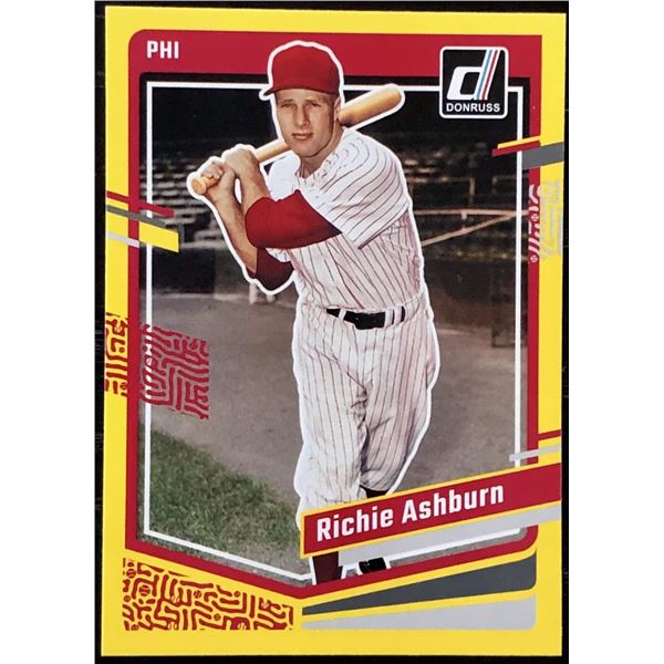 2023 DONRUSS YELLOW SPLASH RICHIE ASHBURN (HOF)