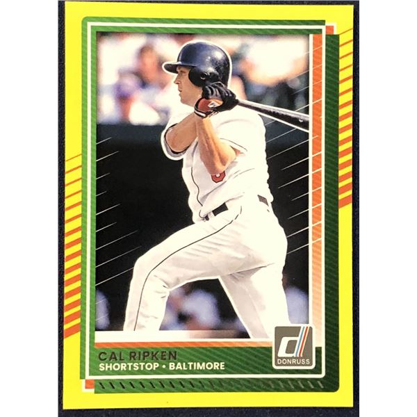 2025 DONRUSS CAL RIPKEN JR. (HOF) YELLOW FLASH CARD