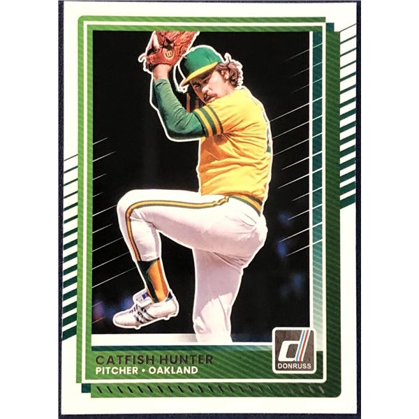 2025 DONRUSS CATFISH HUNTER (HOF) CARD