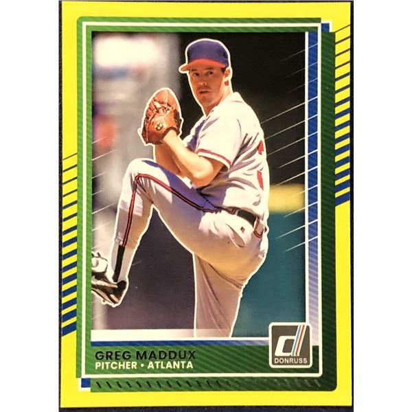 2025 DONRUSS GREG MADDUX YELLOW FLASH (HOF)