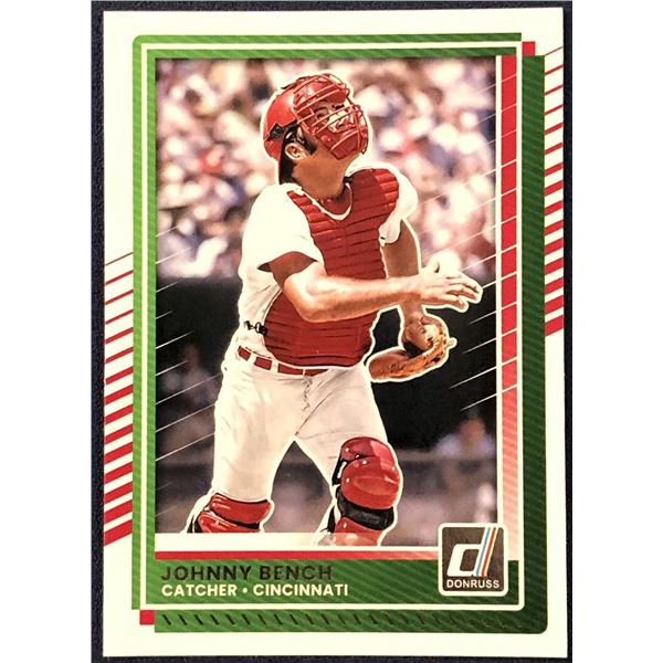 2025 DONRUSS JOHNNY BENCH (HOF) CARD