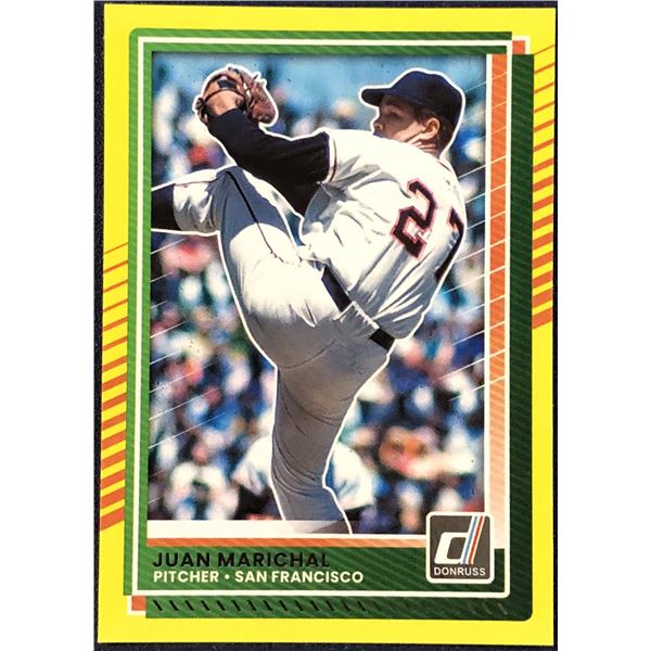 2025 DONRUSS JUAN MARICHAL YELLOW FLASH (HOF)