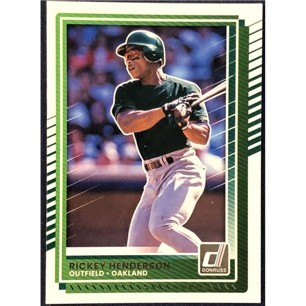 2025 DONRUSS RICKEY HENDERSON (HOF) CARD