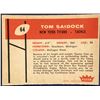 Image 2 : 1960 FLEER TOM SAIDOCK