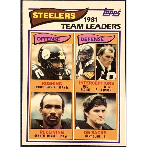 1982 TOPPS FRANCO HARRIS (HOF)