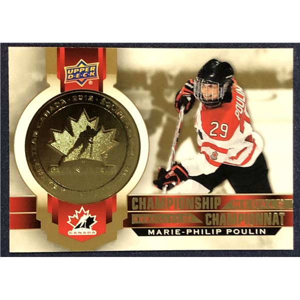 2021-22 UPPER DECK CHAMPIONSHIP MEDALS MARIE-PHILIP POULIN
