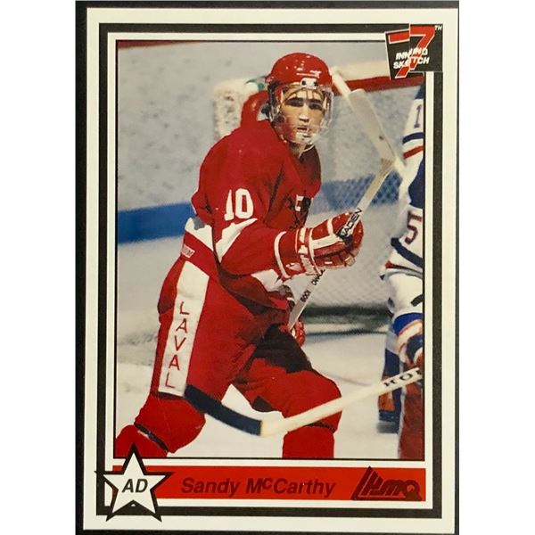 1990-91 JUNIOR CARD - SANDY McCARTHY