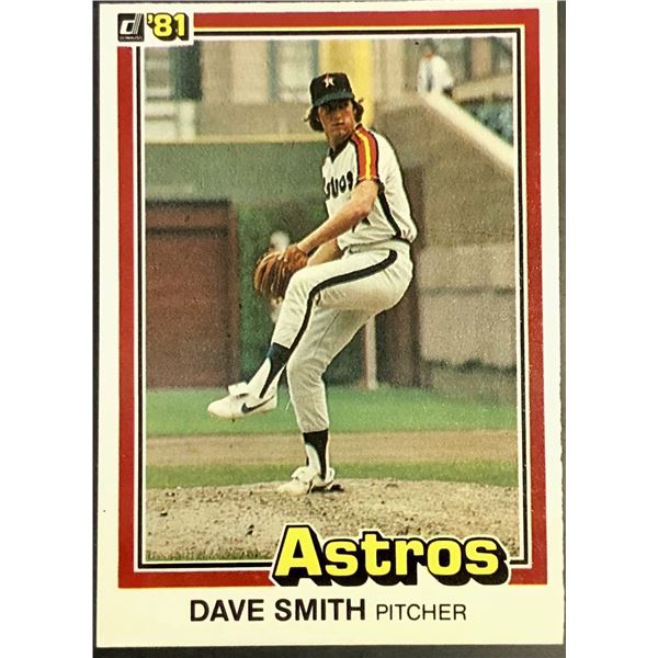 1981 DONRUSS DAVE SMITH ROOKIE CARD