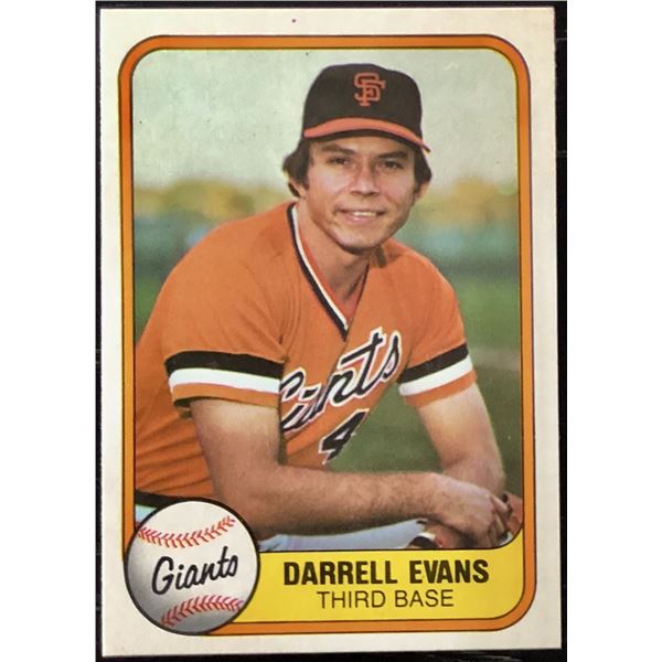1981 FLEER DARRELL EVANS