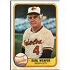 Image 1 : 1981 FLEER EARL WEAVER (HOF)