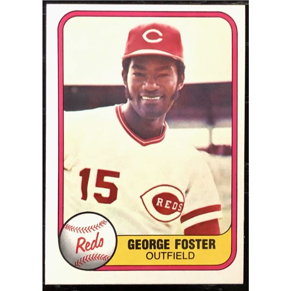 1981 FLEER GEORGE FOSTER