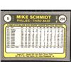 Image 2 : 1981 FLEER MIKE SCHMIDT (HOF)
