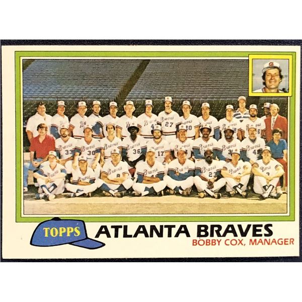 1981 TOPPS ATLANTA BRAVES