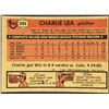 Image 2 : 1981 TOPPS CHARLIE LEA ROOKIE CARD