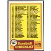 Image 1 : 1981 TOPPS CHECKLIST