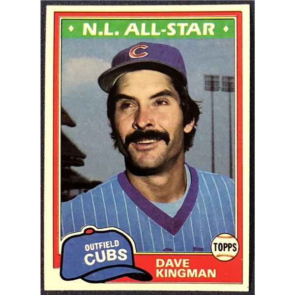 1981 TOPPS DAVE KINGMAN
