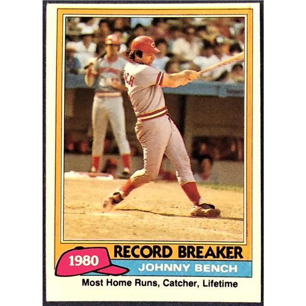 1981 TOPPS JOHNNY BENCH (HOF)