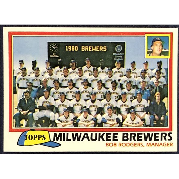 1981 TOPPS MILWAUKEE BREWERS