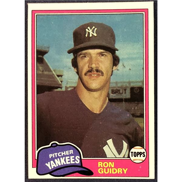 1981 TOPPS RON GUIDRY