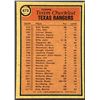Image 2 : 1981 TOPPS TEXAS RANGERS